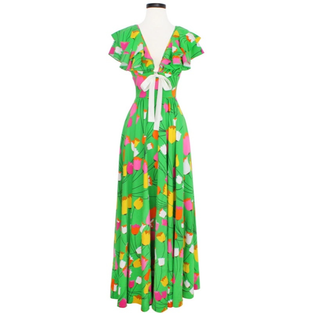 🚩 Ingenue Long Dress - Mod Tulips